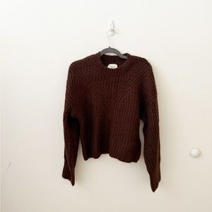 Abercrombie & Fitch Brown Crew Neck Sweater